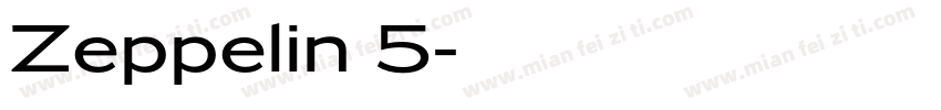 Zeppelin 5字体转换